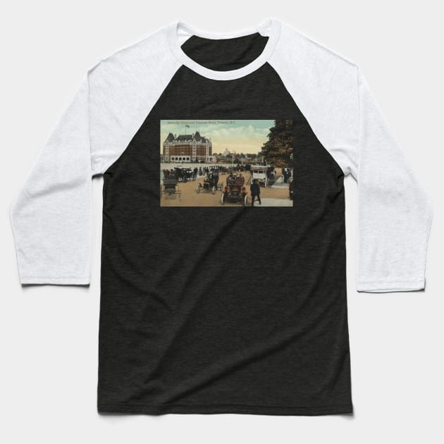 Early Days . Cars and Horses. Baseball T-Shirt by Canadaman99